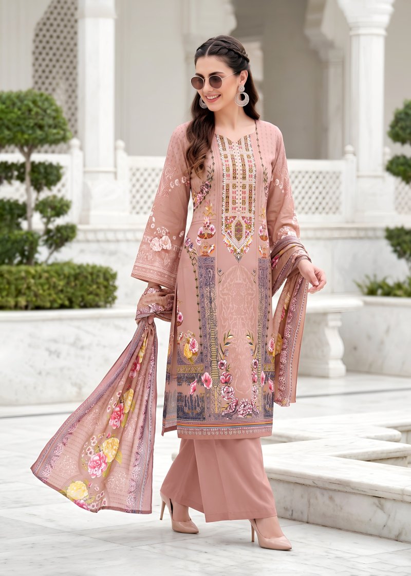 Nazakat By Kavya Kala Soft Cotton Printed Dress Material 